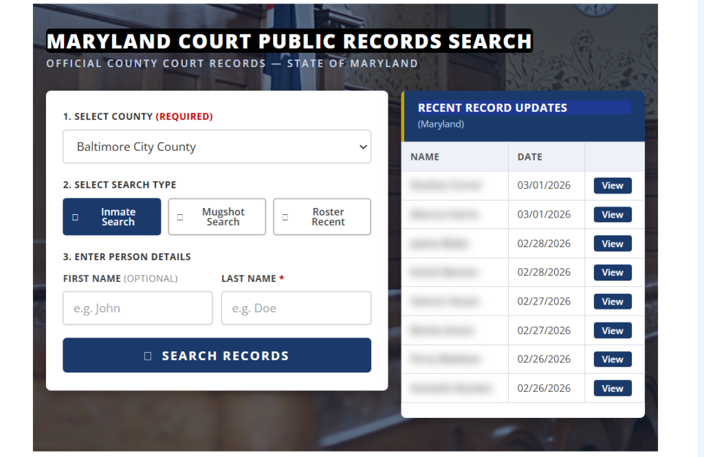 Baltimore County Jail: Inmate Search, Mugshots & Recent Roster Detail