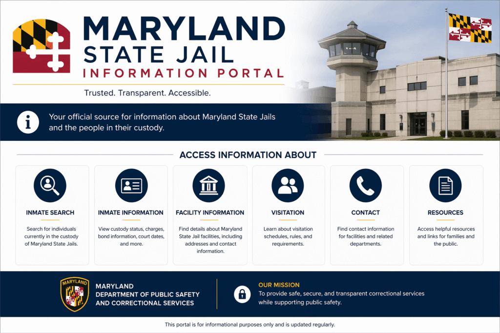Maryland State Jail Information Portal